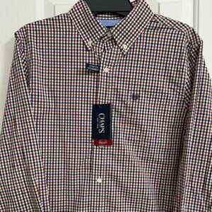 Chaps Men's & Big Men's Classic Long Sleeve Stretch Button-Down Shirt, Sizes S